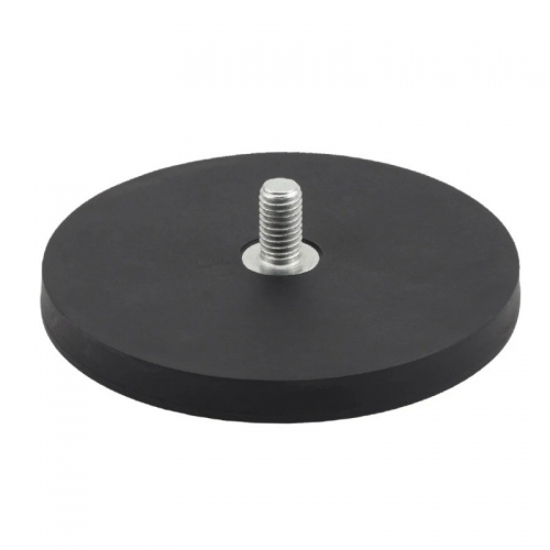 external thread rubber coated magnet