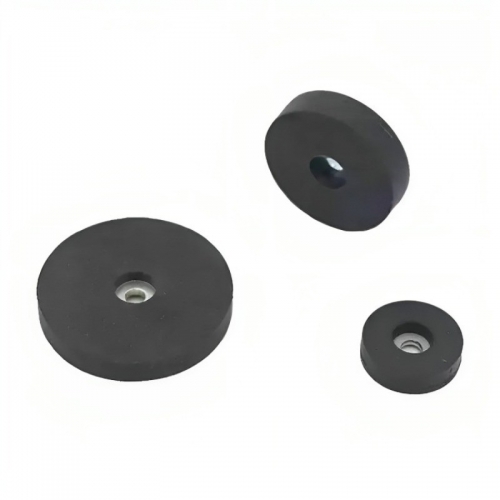 Rubber Coated Pot Magnet With Cylinder Bore