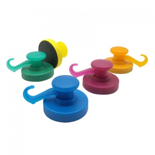 Colorful plastic coated Ferrite Magnetic hooks