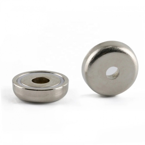 Neodymium Pot Magnets With Through Hole