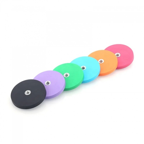 colorful rubber coated magnet