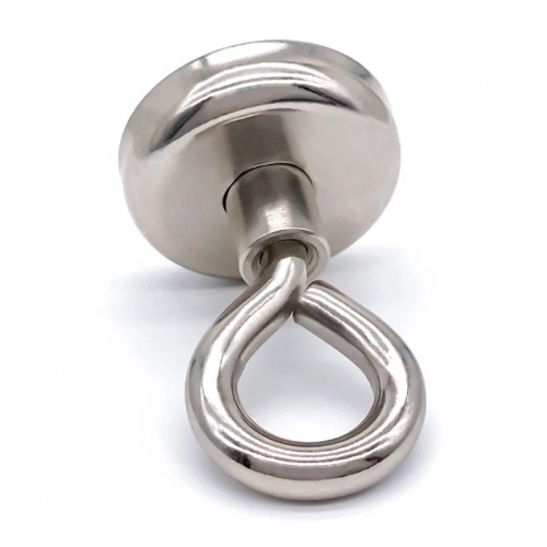 Neodymium hook magnet with eyelet hook