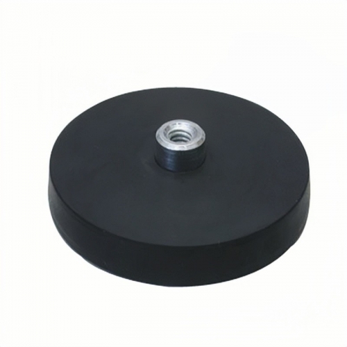 Rubber Coated Magnet With Screwed
