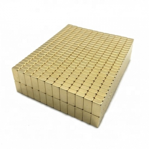 Gold-Plated Neodymium Block Magnet