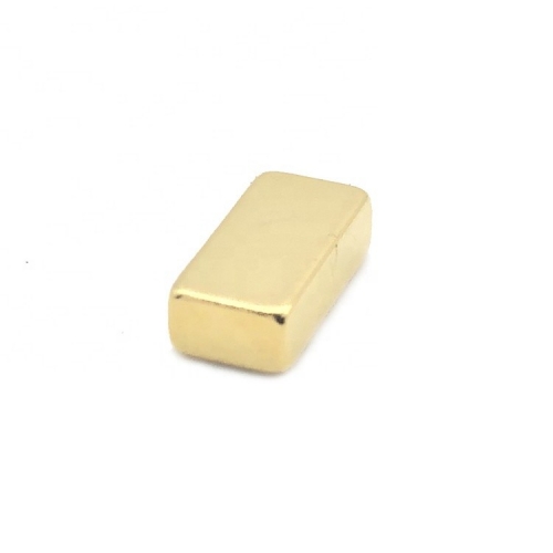 Gold-Plated Neodymium Block Magnet
