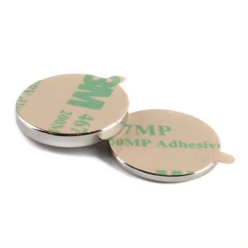 disc magnet with adhesive