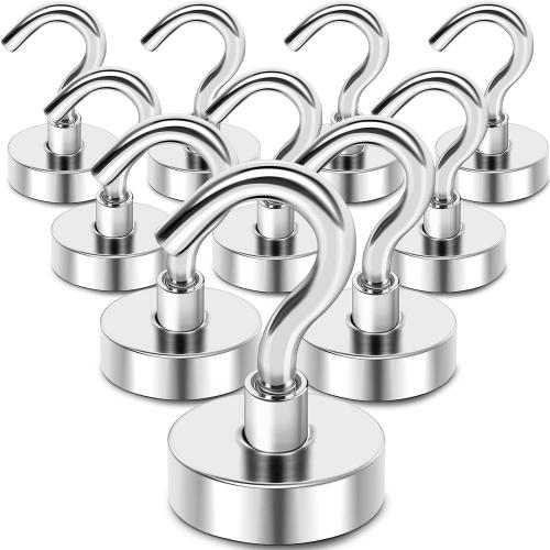 Customized NdFeB Pot Magnet Super Strong Magnetic Hook Holder Metal Magnetic Cup Hooks With Eyebolt